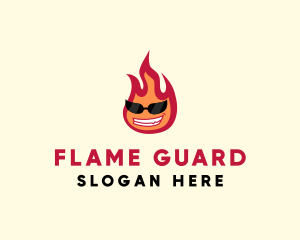 Hot Burning Flame logo design