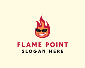 Hot Burning Flame logo design