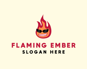 Hot Burning Flame logo