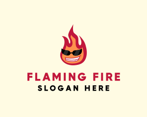 Hot Burning Flame logo design