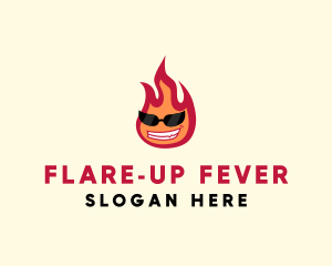 Hot Burning Flame logo design