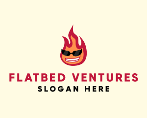 Hot Burning Flame logo design