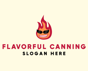 Hot Burning Flame logo design