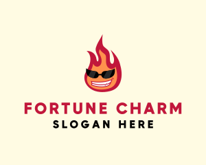 Hot Burning Flame logo design