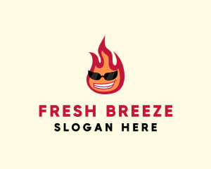 Hot Burning Flame logo design