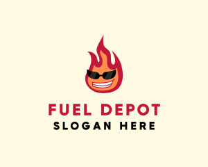 Hot Burning Flame logo design