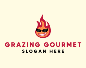 Hot Burning Flame logo design