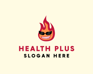 Hot Burning Flame logo design