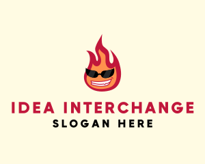 Hot Burning Flame logo design