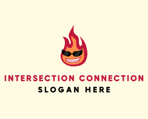 Hot Burning Flame logo design