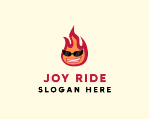 Hot Burning Flame logo design