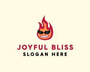 Hot Burning Flame logo design