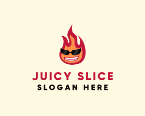 Hot Burning Flame logo design