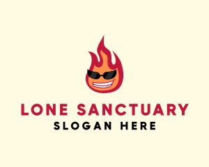 Hot Burning Flame logo design