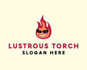 Hot Burning Flame logo design