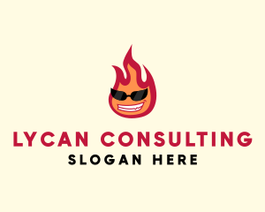 Hot Burning Flame logo design