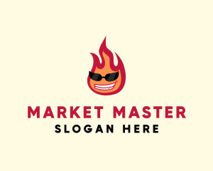 Hot Burning Flame logo design