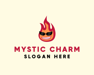 Hot Burning Flame logo design