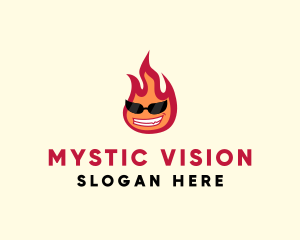 Hot Burning Flame logo design