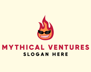 Hot Burning Flame logo design