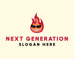 Hot Burning Flame logo design