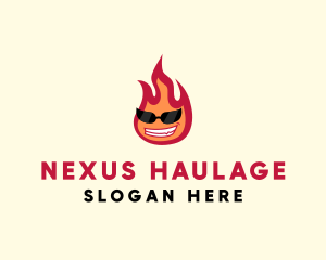 Hot Burning Flame logo design