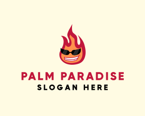 Hot Burning Flame logo design