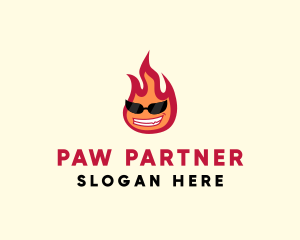 Hot Burning Flame logo design