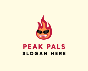 Hot Burning Flame logo design