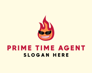 Hot Burning Flame logo design