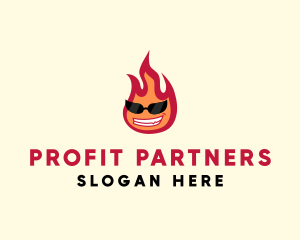 Hot Burning Flame logo design