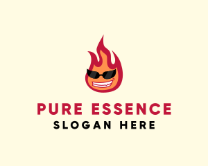 Hot Burning Flame logo design