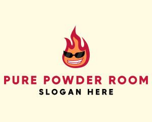 Hot Burning Flame logo design