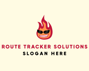 Hot Burning Flame logo design