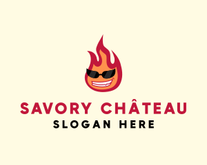 Hot Burning Flame logo design