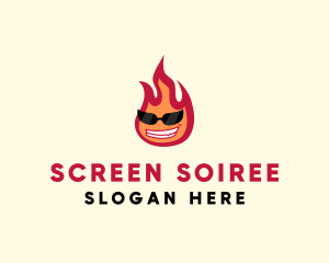 Hot Burning Flame logo design