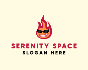 Hot Burning Flame logo design