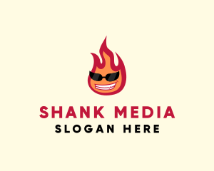 Hot Burning Flame logo design