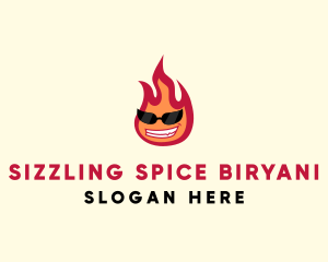 Hot Burning Flame logo design