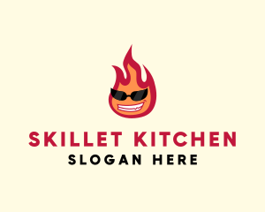 Hot Burning Flame logo design