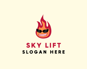 Hot Burning Flame logo design