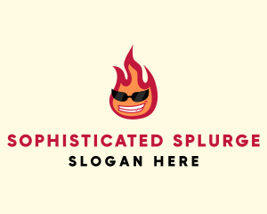 Hot Burning Flame logo design