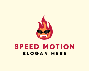 Hot Burning Flame logo design