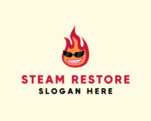 Hot Burning Flame logo design