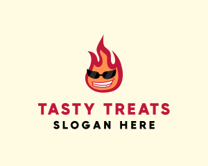 Hot Burning Flame logo design