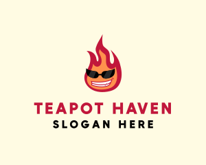 Hot Burning Flame logo design