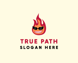 Hot Burning Flame logo design