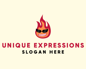 Hot Burning Flame logo design