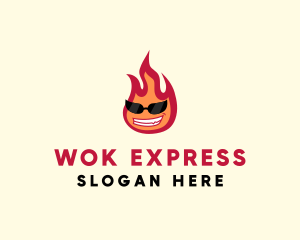 Hot Burning Flame logo design