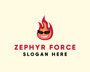 Hot Burning Flame logo design